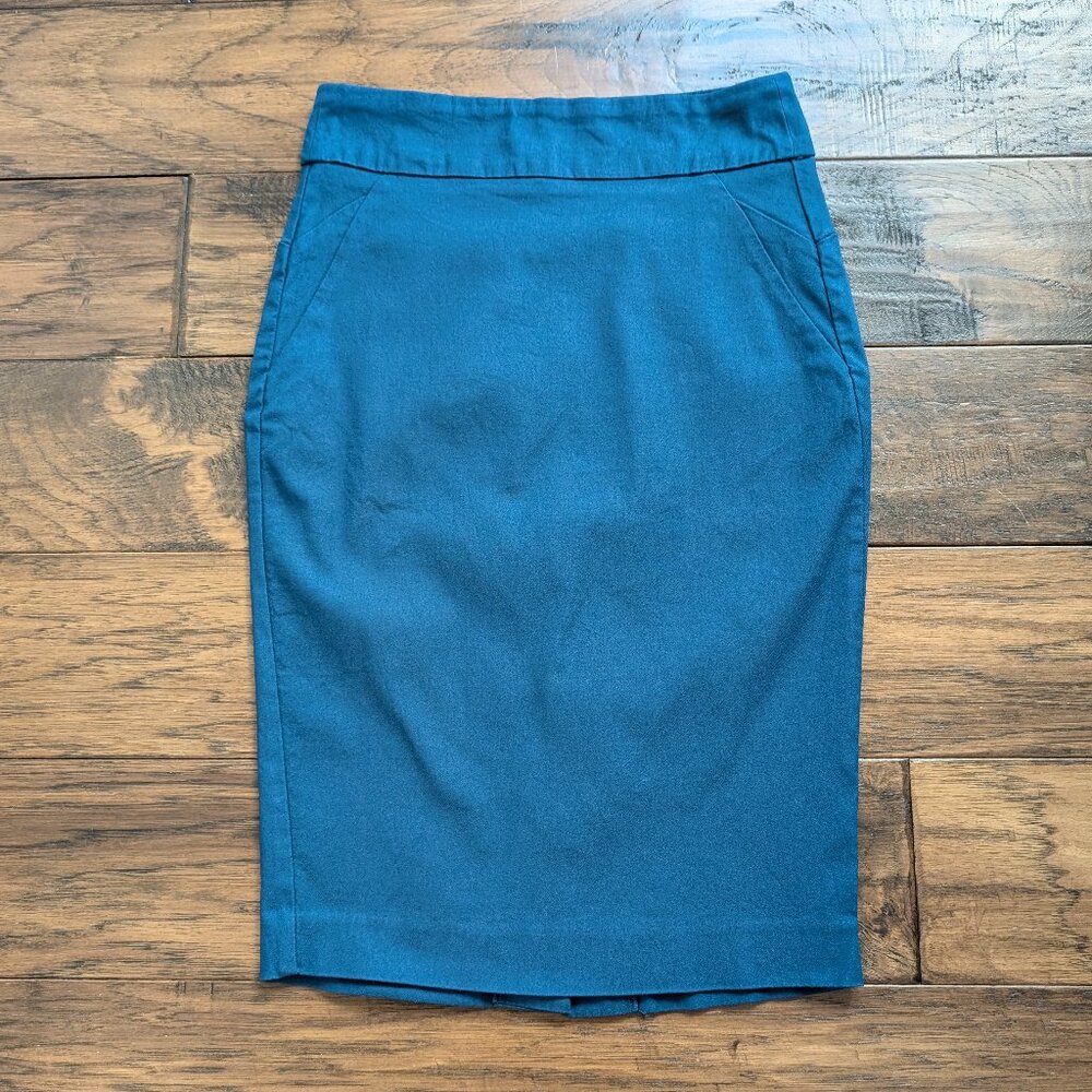RW&CO pencil skirt teal size XXS